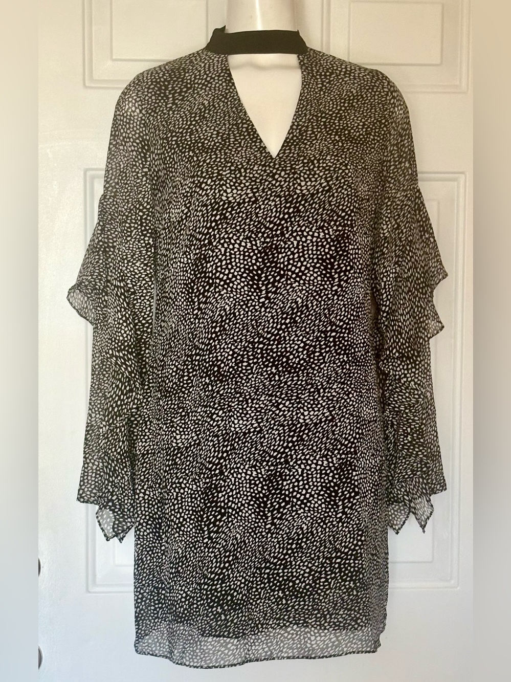 NWT Sam Edelman Printed Choker Shift Dress Women’s size 8